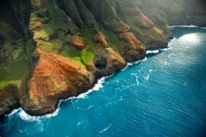 kauai island at ocean