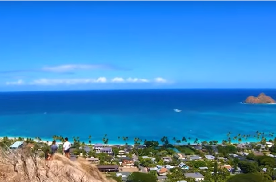 oahu diamondhead overlooking ocean